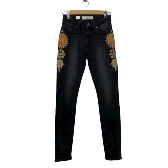 Miss Me Denim - Miss Me Vintage Charlotte Mandarine Blk Org Jeans